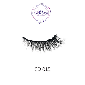 Style 3D 015 - NATURAL-LOOKING FALSE EYELASHES for all ages.